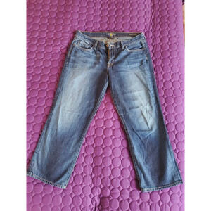 Lucky Brand Mid Rise Janet Sweet Straight Cropped Jeans Blue Pockets Denim 14